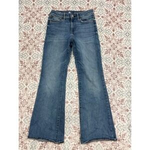 Gap Kids Girls Blue Flare High Rise Jeans Medium Wash Denim Size 12